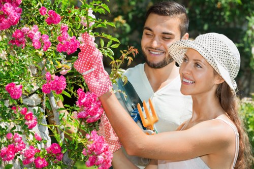 Garden pathway and planting design in Wimbledon