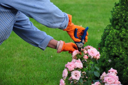Encrypted online payment symbol for Wimbledon landscaping